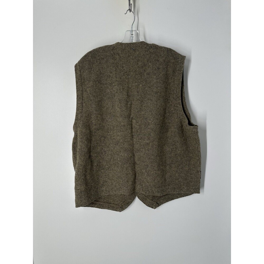 Vintage Eddie Bauer Men's L Wool Button Sweater Vest Aztec Western Grandpacore - Picture 3 of 9